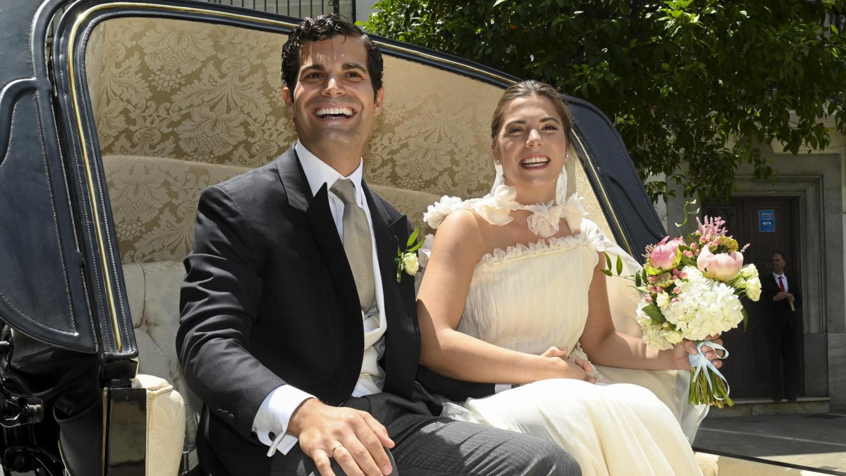 Piergiacomo Agostini y Leticia Fernández de Villavicencio se han casado este sábado, 14 de junio, en Jerez de la Frontera.