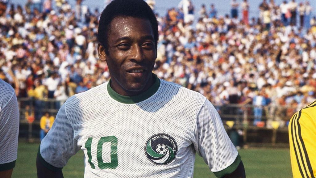 Pelé, con la camiseta del New York Cosmos.