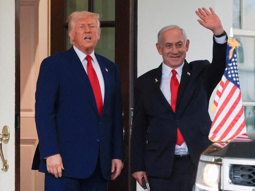 El presidente de Estados Unidos, Donald Trump, y el primer ministro de Israel, Benjamin Netanyahu.