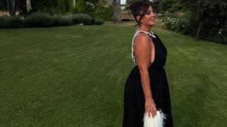 Anabel Pantoja en la boda de Susana Bicho.