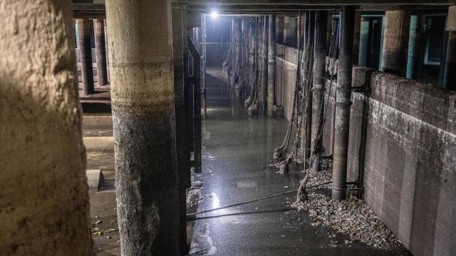 El tanque de tormentas de Arroyofresno, en Madrid, es el más grande del mundo.