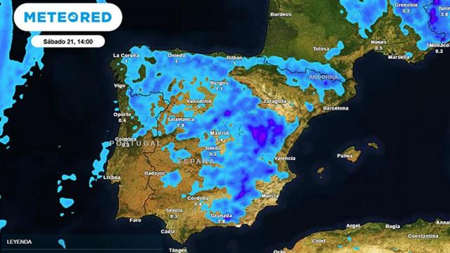 Mapa de tormentas de Meteored para los próximos días