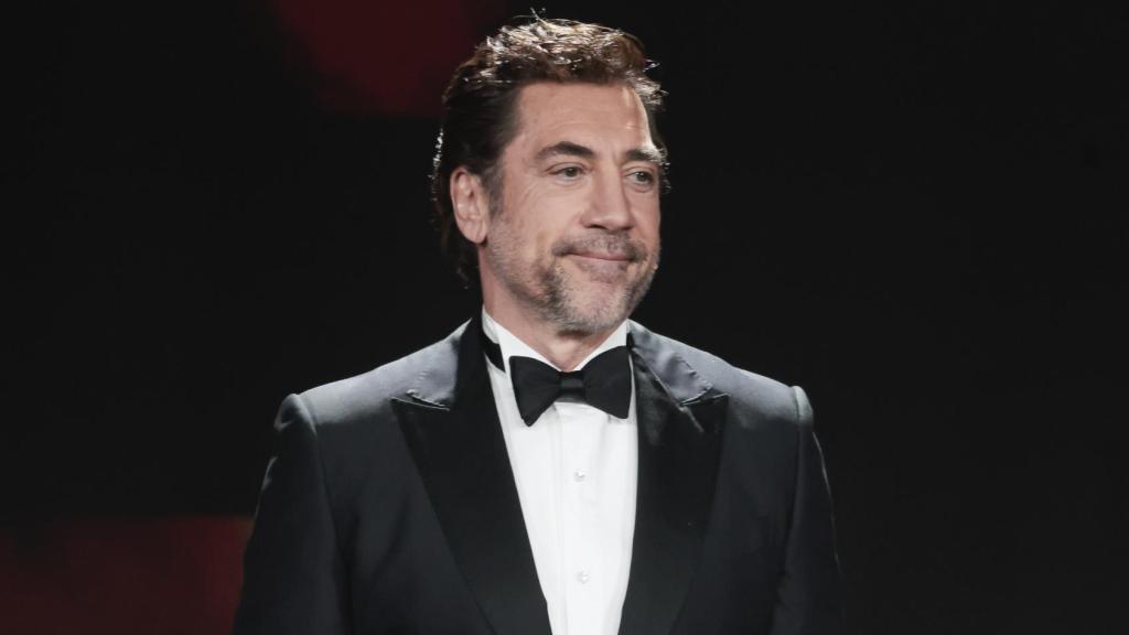 Javier Bardem en un acto público.