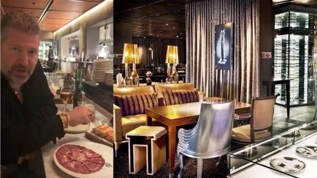 Larry Shy en el restaurante Bazaar Meat, del chef José Andrés, en Las Vegas.