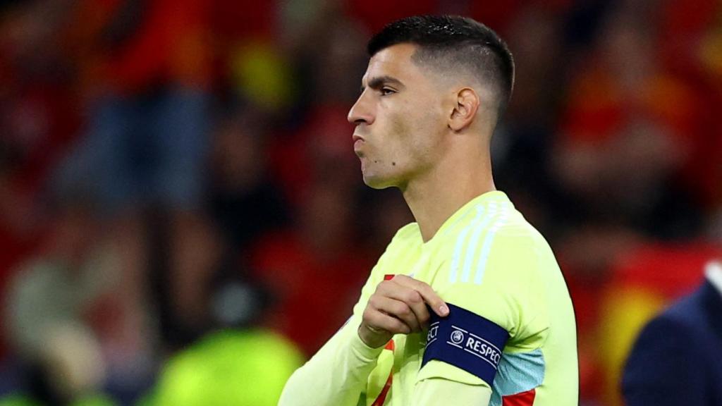 Álvaro Morata, tras fallar su penalti en la final de la Nations League ante Portugal
