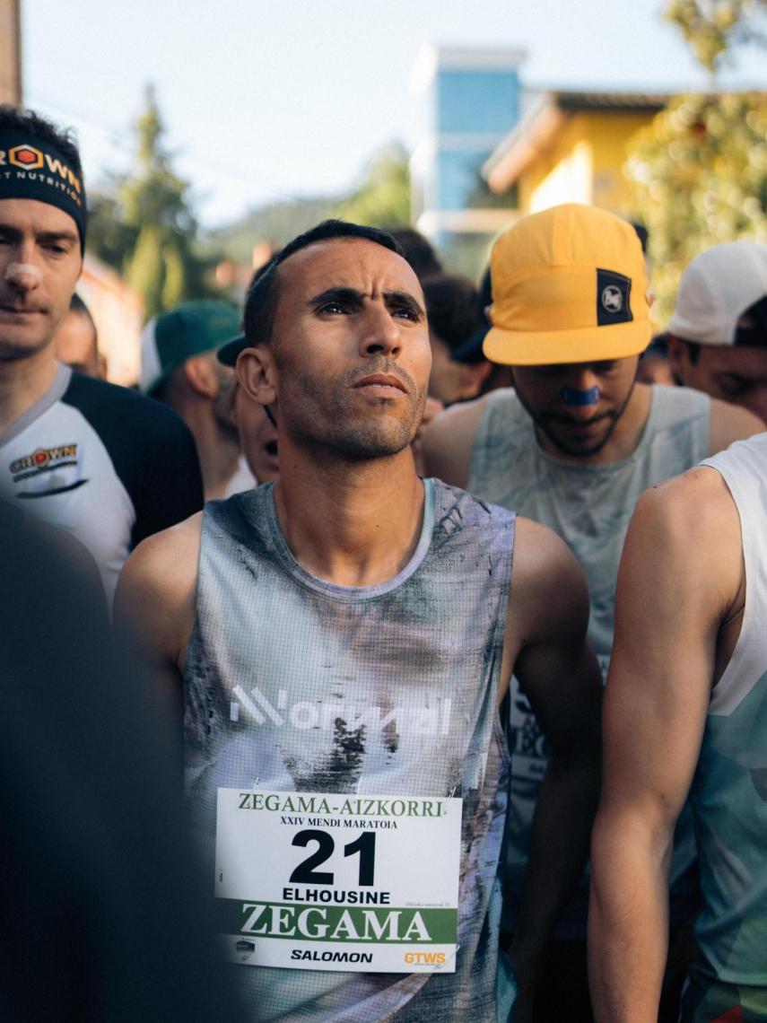 El elazzaoui antes del Zegama-Aizkorri 2025.