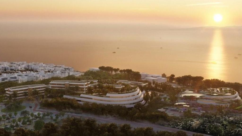 Imagen del proyecto residencial y hotelero de lujo.