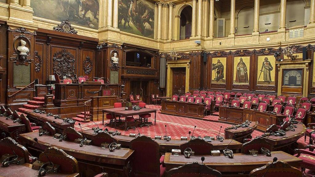 Interior del Senado belga.