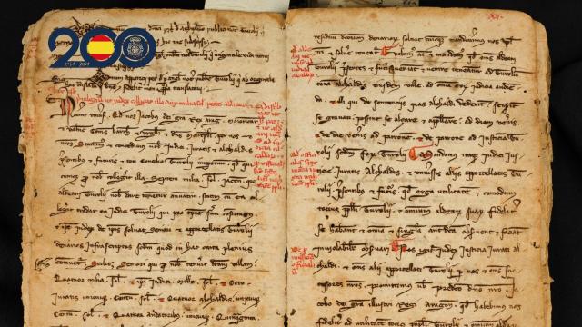 Uno de los manuscritos recuperado por la Policía Nacional.