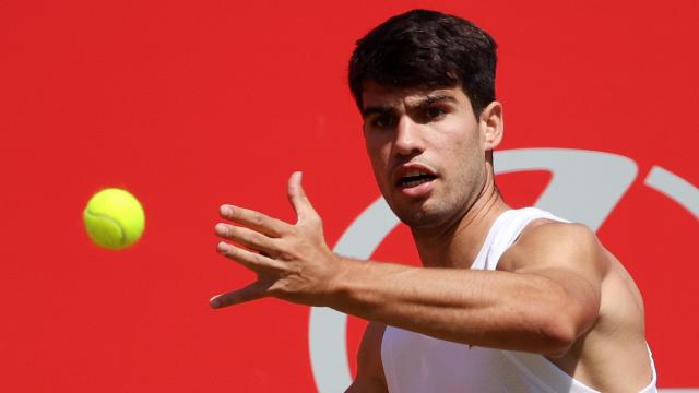Carlos Alcaraz, en el torneo de Queen's.