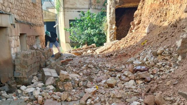 Almonacid de la Cuba ha sido el pueblo más castigado por la tormenta.