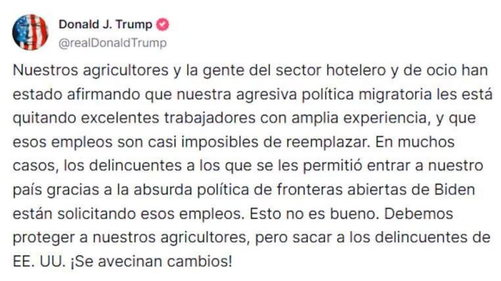Trump y su pedido para ICE