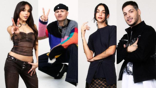 Danna Paola, RVFV, Natalia Lacunza y Kapo en 'La Voz Kids 2025'.