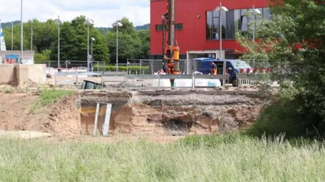 Área en la que se ha encontrado la bomba en la localidad alemana de Osnabrück.