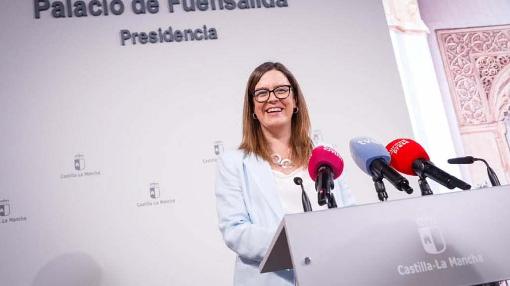 Esther Padilla durante la rueda de prensa.