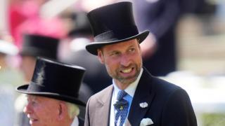 El príncipe Guillermo, en las carreras de Ascot.