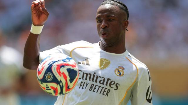 Vinicius, con el balón