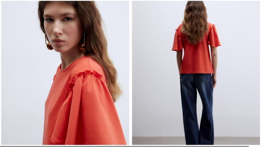 Camiseta volantes.