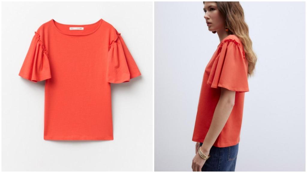 Camiseta volantes.