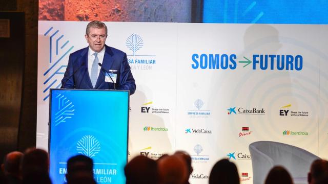 El presidente de Empresa Familiar de Castilla y León, Isidoro Alanís, en la inauguración del congreso