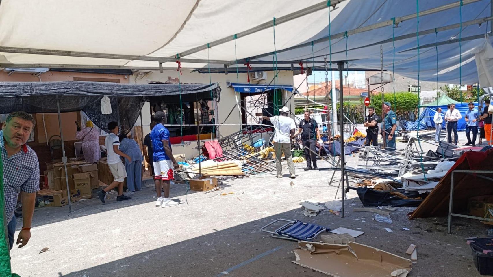 Una explosión en un bar de Murcia deja al menos 13 heridos, dos de ellos graves: se celebraba un mercadillo
