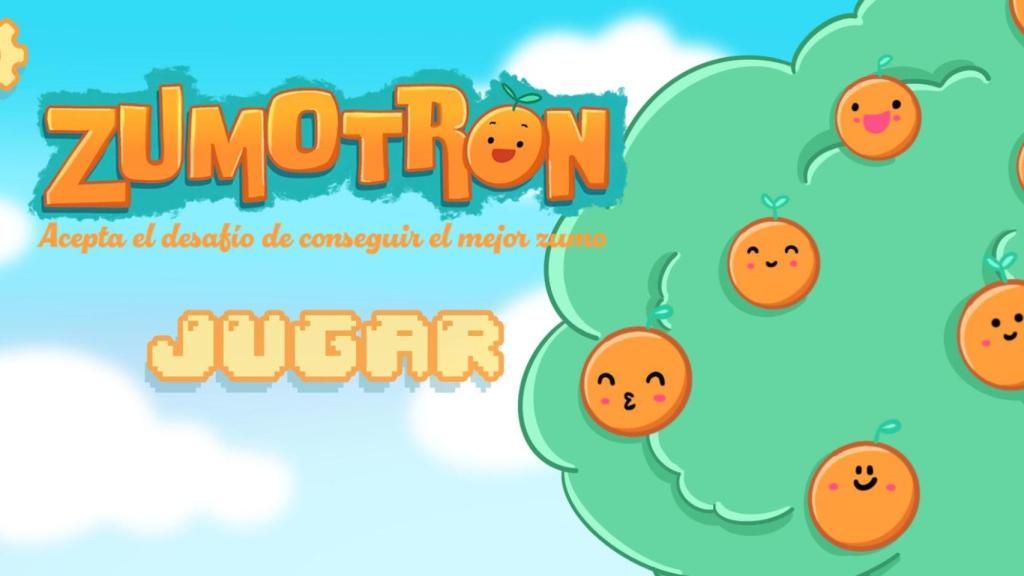Pantalla de inicio de Zumotron. EE