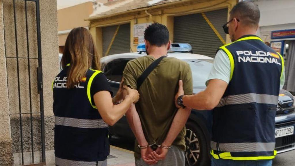 David en el momento de su detención en Petrer.