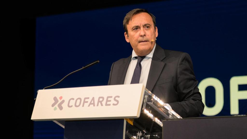 Eduardo Pastor, actual presidente de Cofares durante la asamblea de la cooperativa de este jueves.