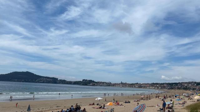 Imagen de playa América, en Nigrán.