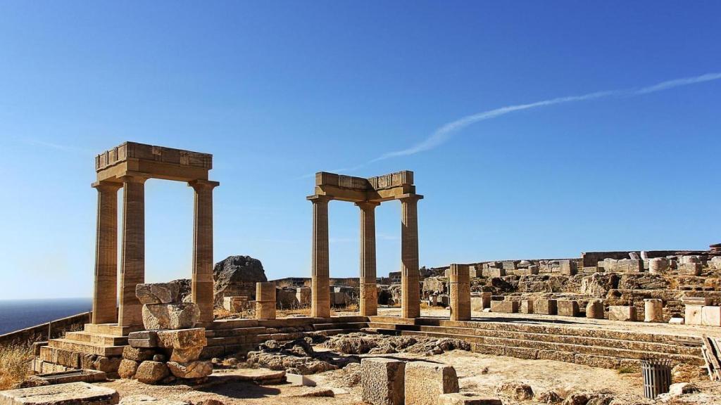 Ruinas de la antigua acrópolis de Lindos