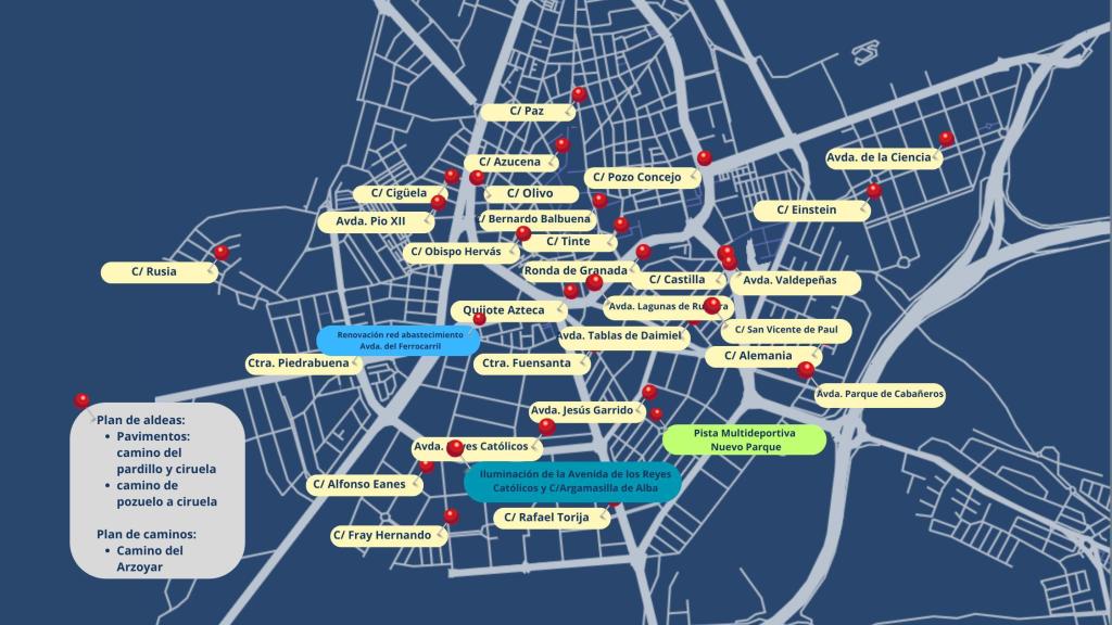 Plan de Obras 2025 en Ciudad Real. Foto: Ayuntamiento.