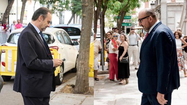 Ábalos y Koldo, este lunes, en el Tribunal Supremo.
