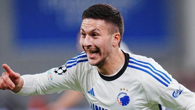 Roony Bardghji, con el Copenhague