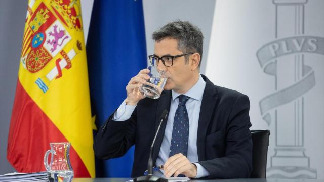 El ministro de Presidencia, Justicia y Relaciones con las Cortes, Félix Bolaños, durante una rueda de prensa posterior a un Consejo de Ministros.