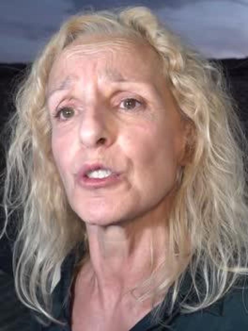 Flavia Zarzo, a una imagen reciente, después de que su padre murió.