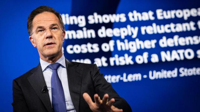 El secretario general de la OTAN, Mark Rutte, este martes en La Haya