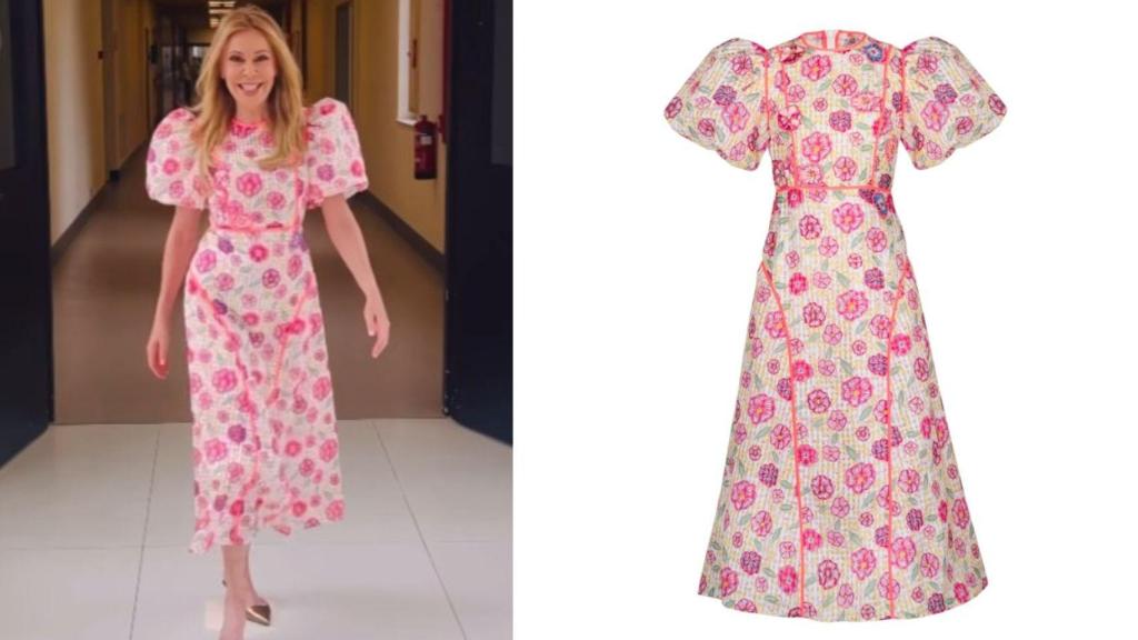 El vestido Celia B que Ana García Obregón ha usado.