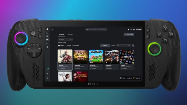 ASUS ROG Xbox Ally X ejecutando la nueva interfaz de Xbox en Windows 11