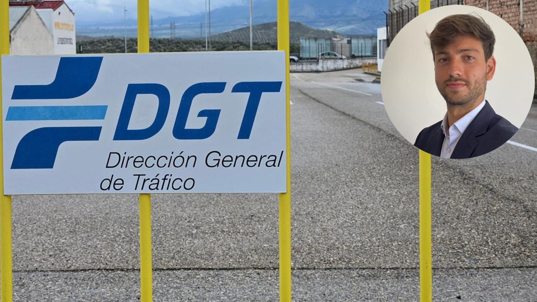 Montaje de la DGT junto a Andrés Millán.