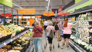 Interior del nuevo supermercado de ALDI en Vélez Málaga.