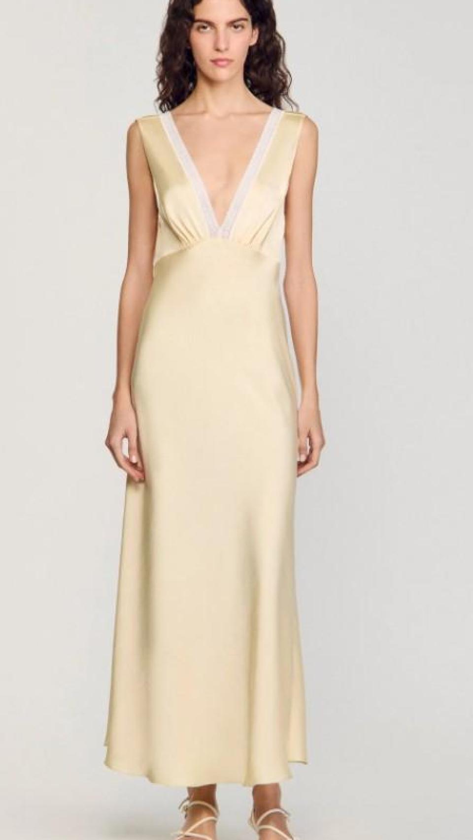 El vestido de Troconis de Virginia, firmado por Sandro Paris.