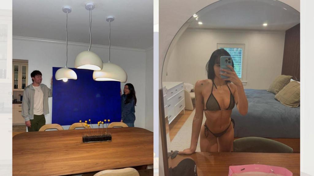 Aitana, en imágenes de su perfil de Instagram, con el cantante Gale y el productor Dallas James Koehlke, mejor conocido por su nombre artístico Dallask.