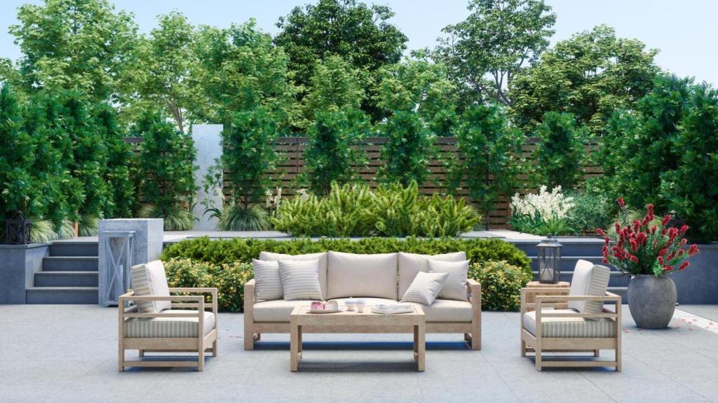 Muebles de jardín.