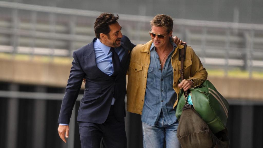 Javier Bardem y Brad Pitt, en 'F1: la película'