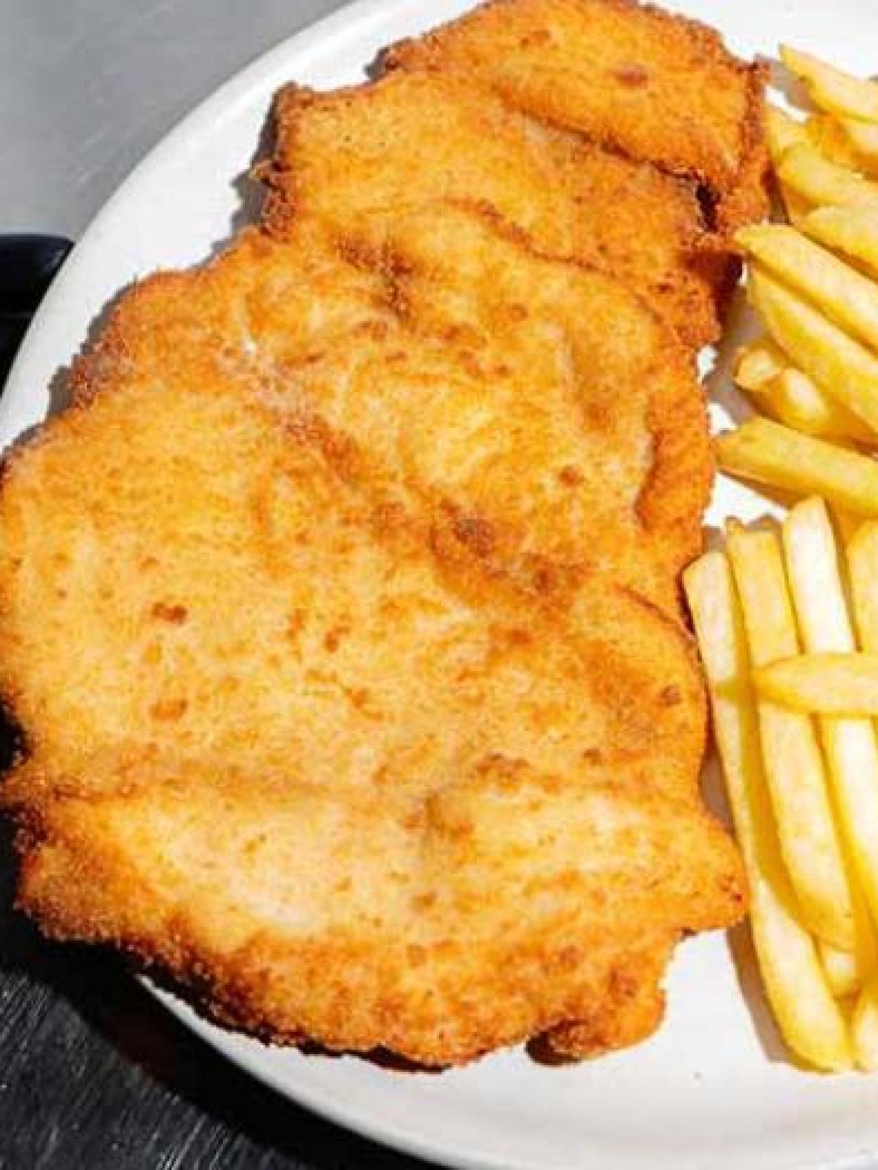 Una de las milanesas de Chalito.