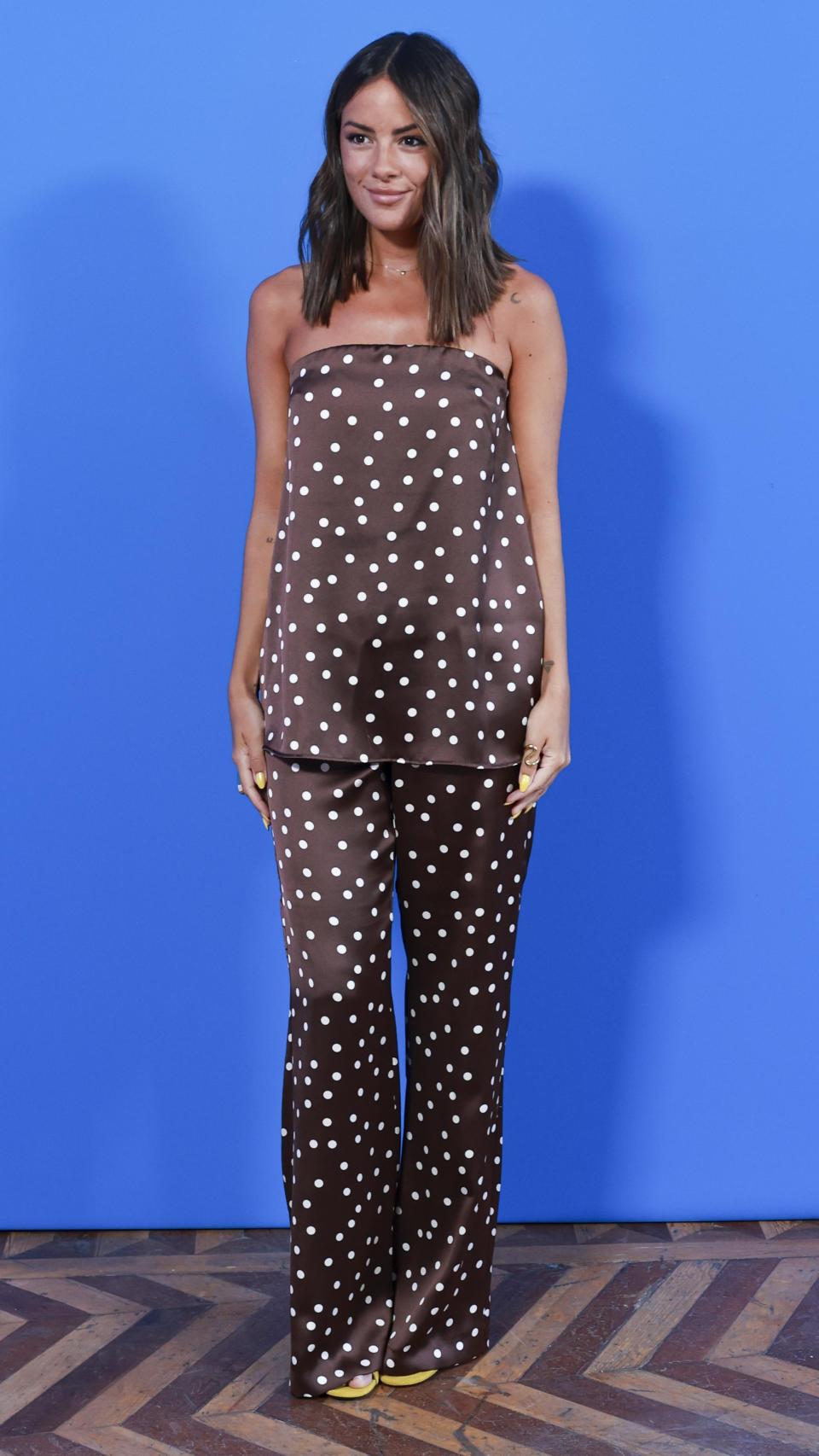 Melsa Pinto con un aspecto total de Zara.