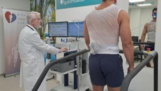 Prueba de Esfuerzo Cardiología Deportiva. Foto: Quirón Salud Toledo.