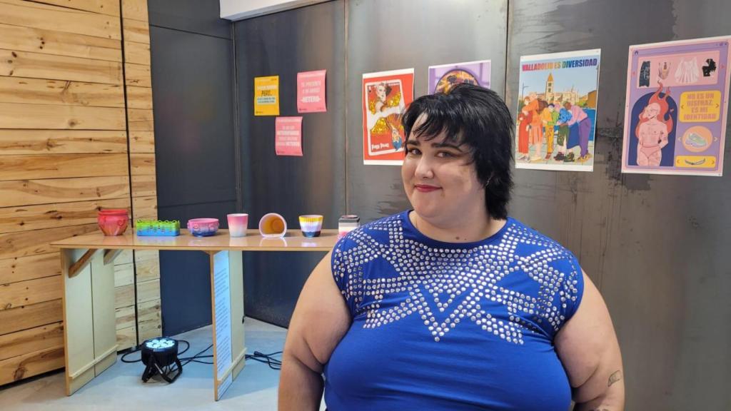 Meliza en la inauguración de la exposición