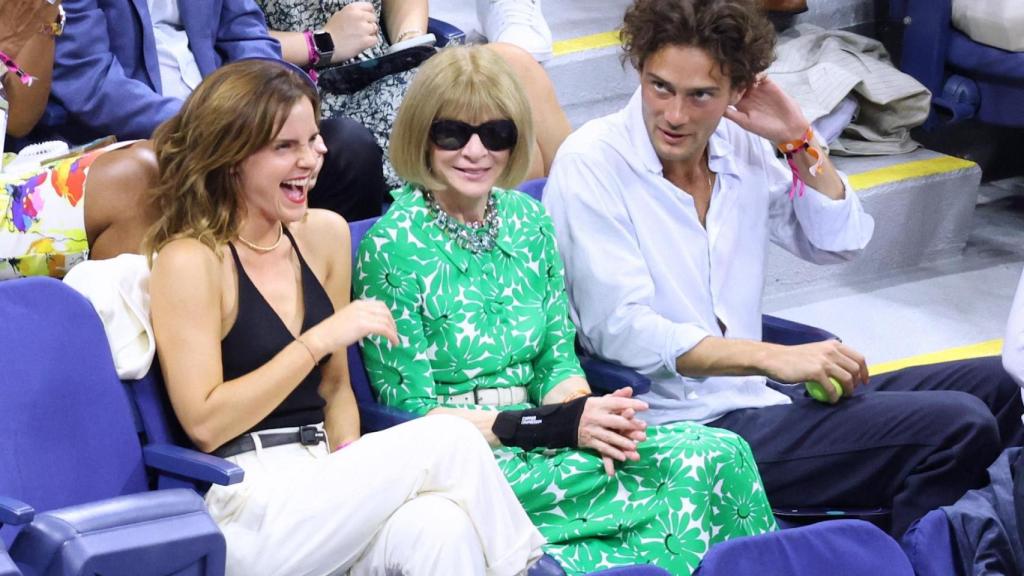 Anna Wintour en tenis en Nueva York.