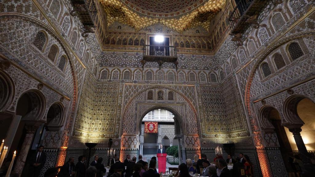 Interior del verdadero Alcazar de Sevilla, donde los Kings han recibido más de 100 invitados.